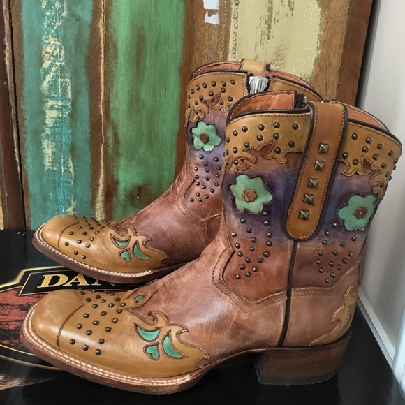 Dan Post Desert Roses Boots NIB - Picture 6 of 10